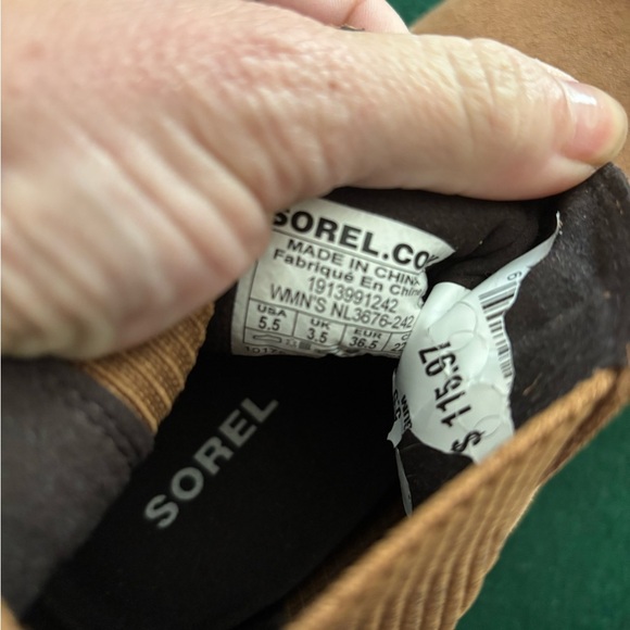 Sorel Joan Of Arctic Wedge II Chelsea Boot Brown Suede 5.5 Waterproof Ankle - Picture 2 of 5